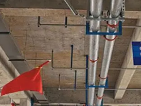 台前管廊支架的安装方法